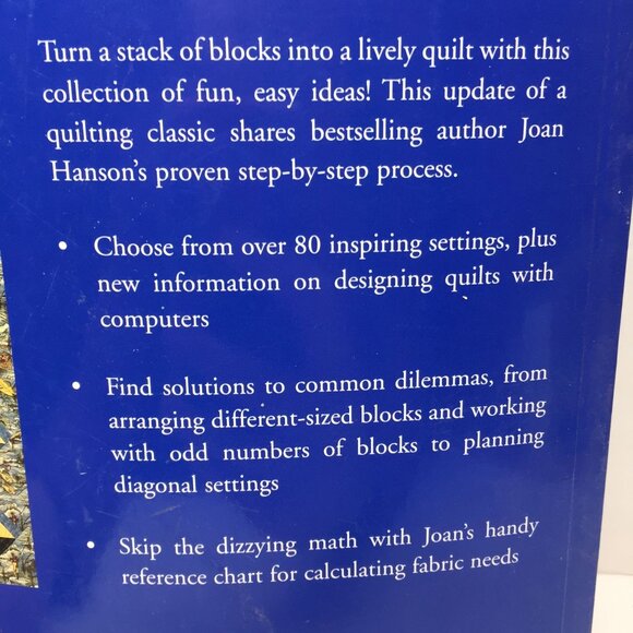 2004 Sensational Settings 80+ Ways Arrange Quilt Blocks Joan Hanson Revised Ed - Picture 12 of 15